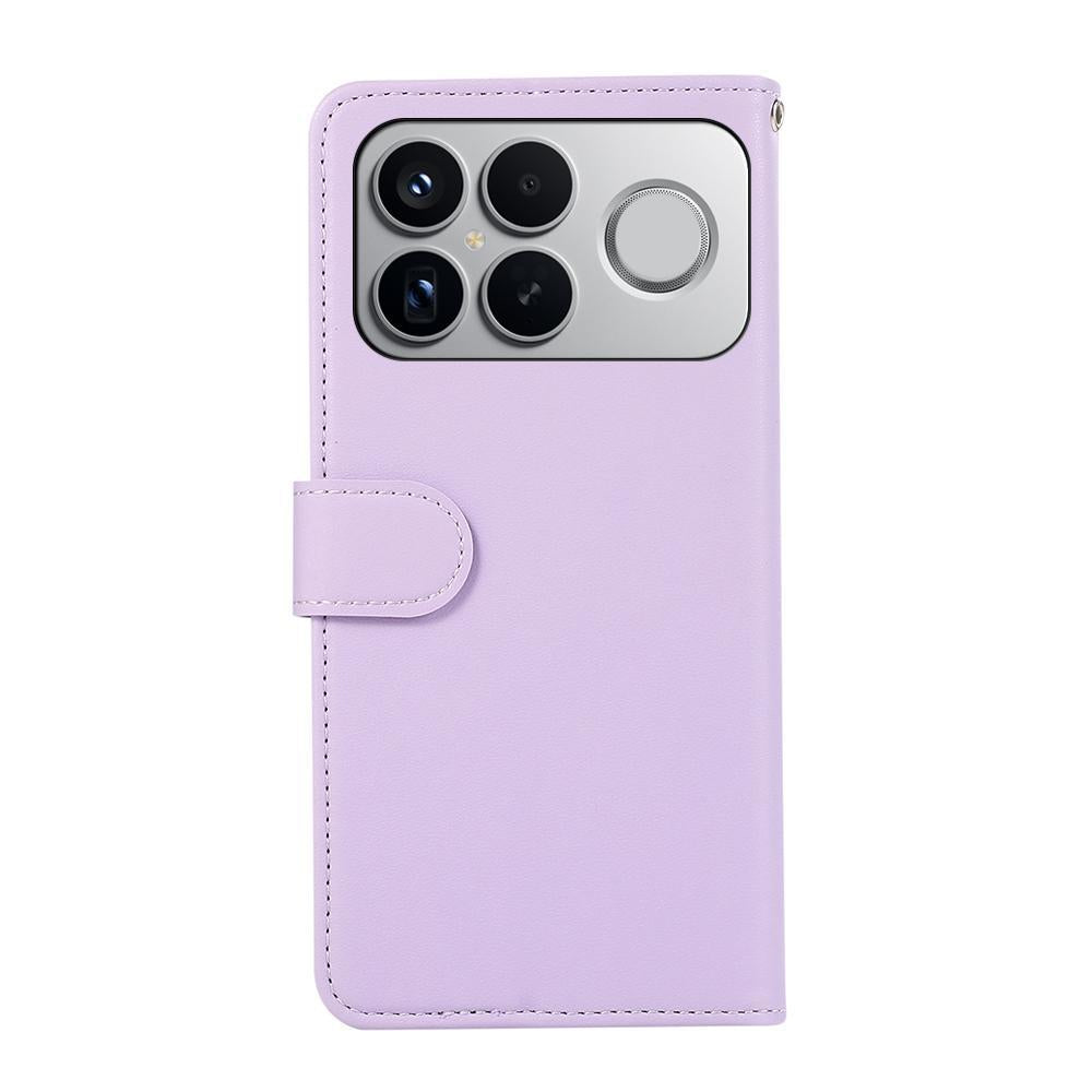 For Redmi K90 Pro Max/Poco F8 Ultra ABEEL Delicate Texture Splicing RFID Leather Phone Case(Purple)