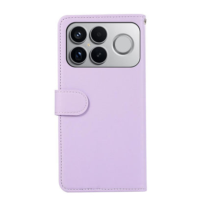 For Redmi K90 Pro Max/Poco F8 Ultra ABEEL Delicate Texture Splicing RFID Leather Phone Case(Purple)