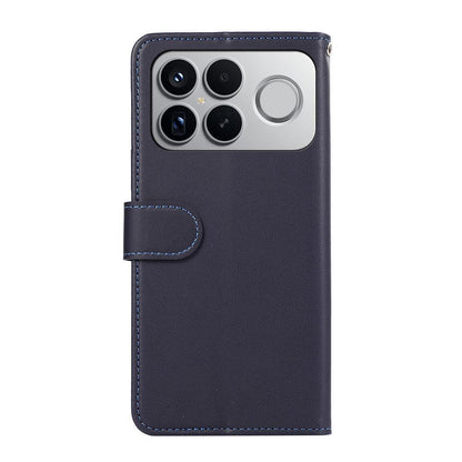 For Redmi K90 Pro Max/Poco F8 Ultra ABEEL Delicate Texture Splicing RFID Leather Phone Case(Blue)