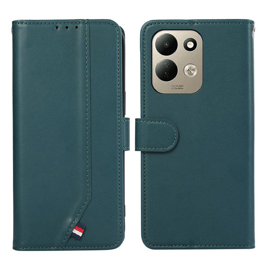 For Redmi 17 5G / 4G Global 170mm ABEEL Delicate Texture Splicing RFID Leather Phone Case - Green - EDA007857817F