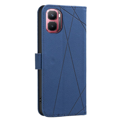 For Infinix GT 50 Pro 5G Geometric Pattern RFID Leather Phone Case - Blue - EDA007872610B