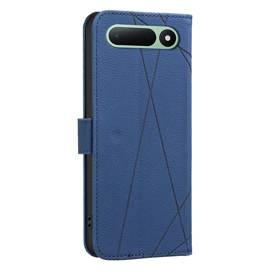 For Tecno Spark 50 5G Geometric Pattern RFID Leather Phone Case - Blue - EDA007873421B
