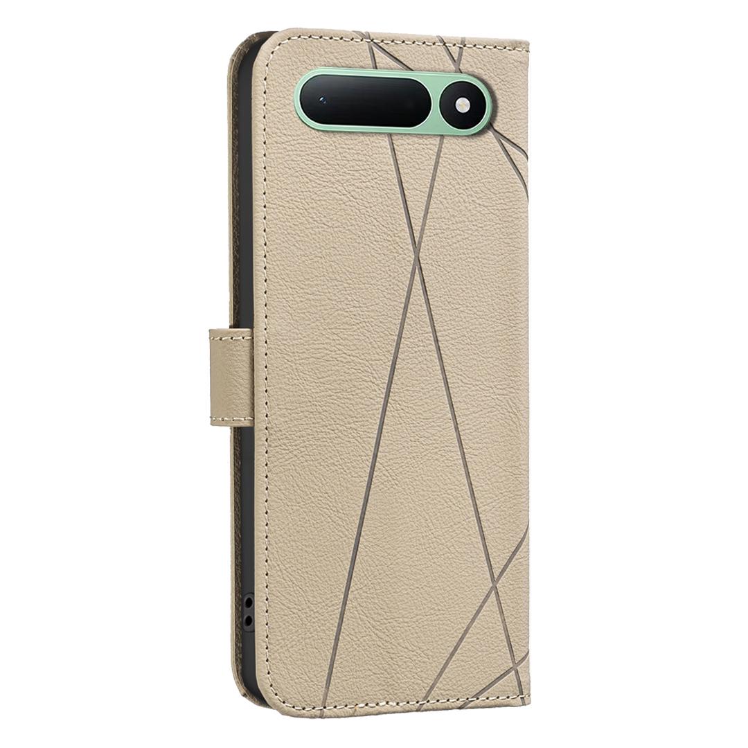 For Tecno Spark 50 5G Geometric Pattern RFID Leather Phone Case - Beige - EDA007873421C