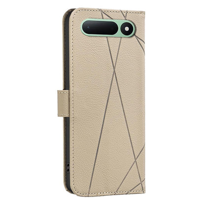 For Tecno Spark 50 5G Geometric Pattern RFID Leather Phone Case - Beige - EDA007873421C