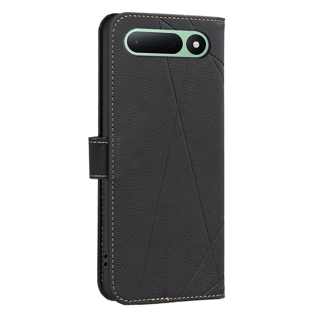 For Tecno Spark 50 5G Geometric Pattern RFID Leather Phone Case - Black - EDA007873421E