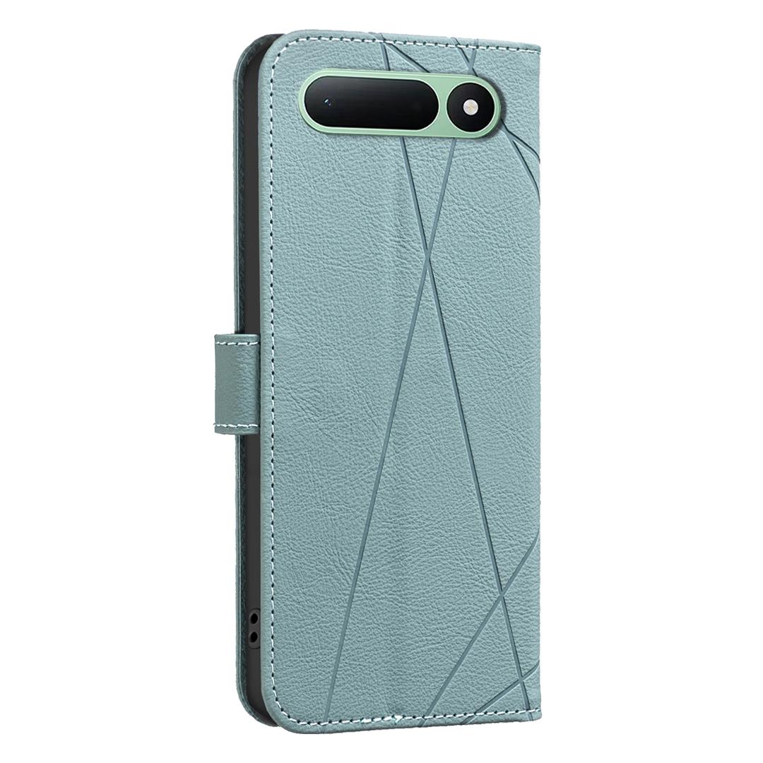 For Tecno Spark 50 5G Geometric Pattern RFID Leather Phone Case - Green - EDA007873421F