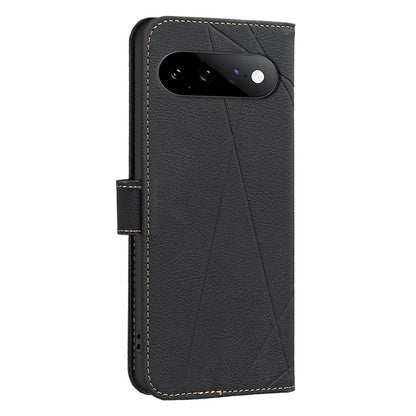 For Google Pixel 11 / 11 Pro Geometric Pattern RFID Leather Phone Case - Black - EDA007873608E