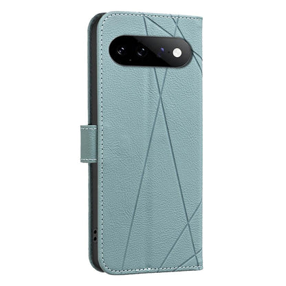 For Google Pixel 11 / 11 Pro Geometric Pattern RFID Leather Phone Case - Green - EDA007873608F