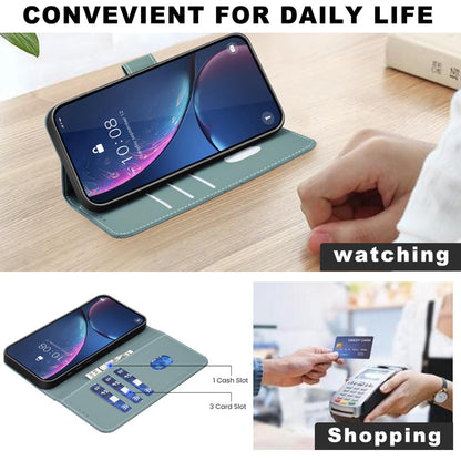 For Redmi K90 Pro Max/Poco F8 Ultra Geometric Pattern RFID Leather Phone Case(Green)