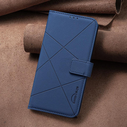 For Redmi K90 Max 5G Geometric Pattern RFID Leather Phone Case - Blue - EDA007878841B