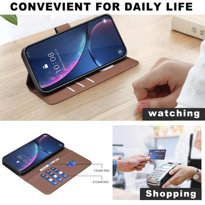 For Redmi 17 5G / 4G Global 170mm Geometric Pattern RFID Leather Phone Case(Brown)