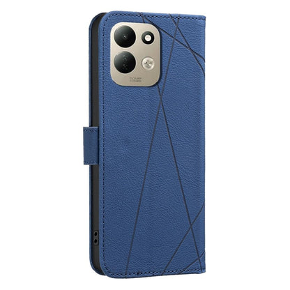 For Redmi 17 5G / 4G Global 170mm Geometric Pattern RFID Leather Phone Case(Blue)