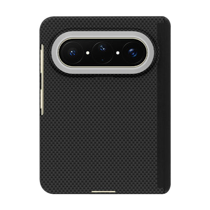 For Huawei Pura X Max Mars Series Nanofiber Center Shaft Phone Case - Black - EDA007911803A