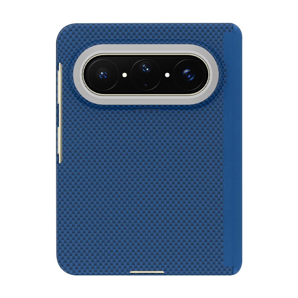 For Huawei Pura X Max Mars Series Nanofiber Center Shaft Phone Case - Blue - EDA007911803B