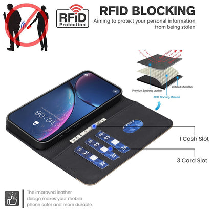 For Redmi K90 Pro Max/Poco F8 Ultra Splicing Color Hollow Flower Pattern RFID Leather Phone Case(Black)