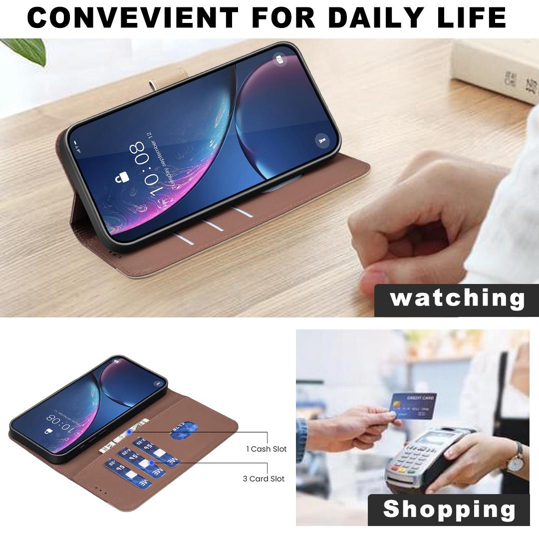 For Redmi Note 17 Pro 5G Global 163mm Splicing Color Hollow Flower Pattern RFID Leather Phone Case(Brown)