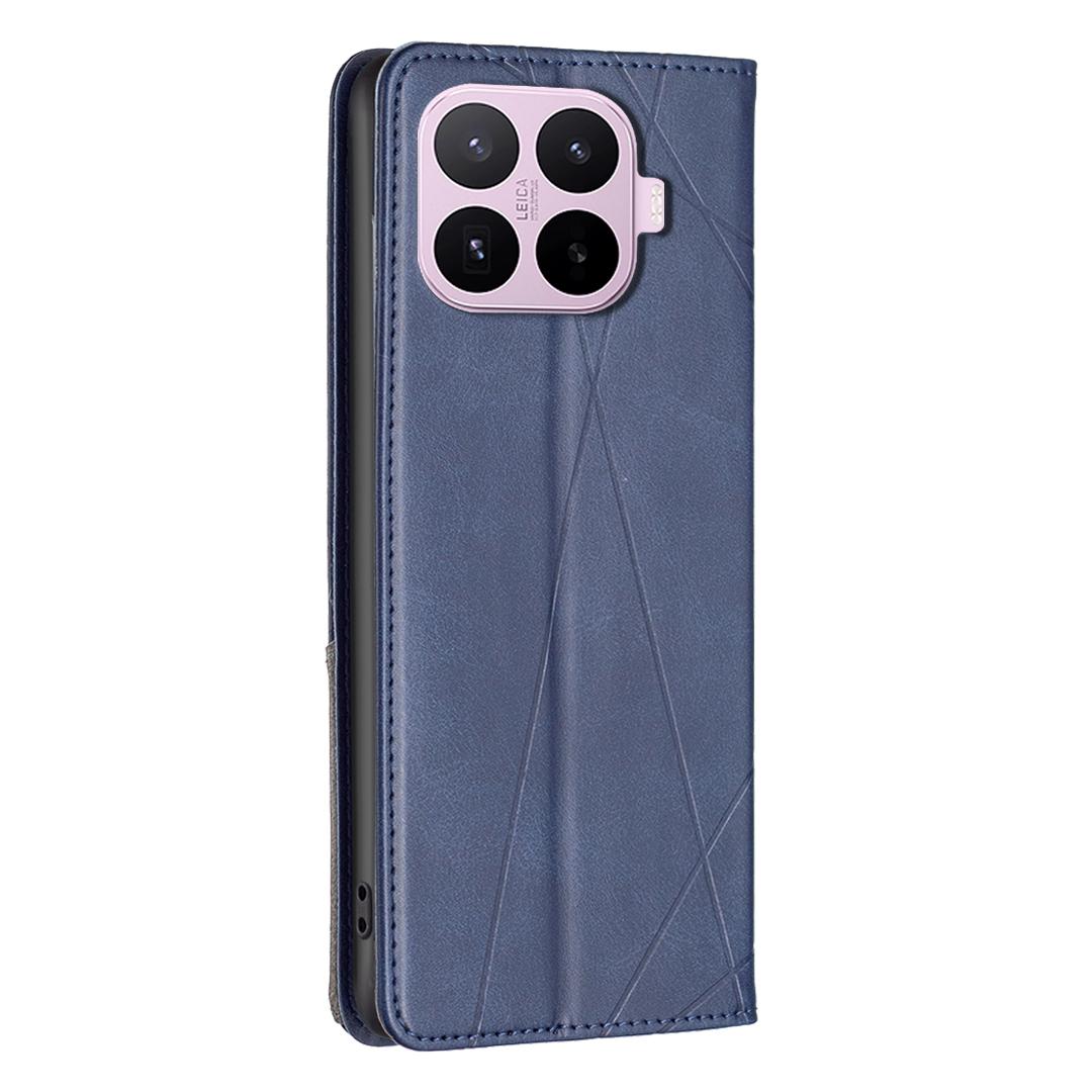 For Xiaomi 17T Pro 5G Rhombus Texture Magnetic Leather Phone Case - Blue - EDA007936507F
