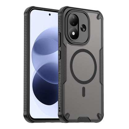 For Redmi Note 17 Pro 5G Global 163.5mm Armor Glaze MagSafe Magnetic Phone Case - Black - EDA007942508A