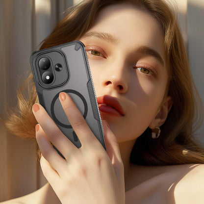 For Redmi Note 17 Pro 5G Global 163.5mm Armor Glaze MagSafe Magnetic Phone Case - Black - EDA007942508A