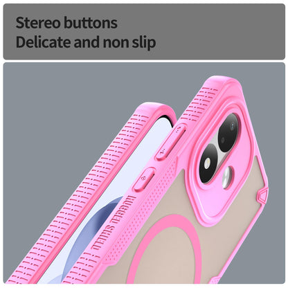 For Redmi Note 17 Pro 5G Global 163.5mm Armor Glaze MagSafe Magnetic Phone Case - Pink - EDA007942508B