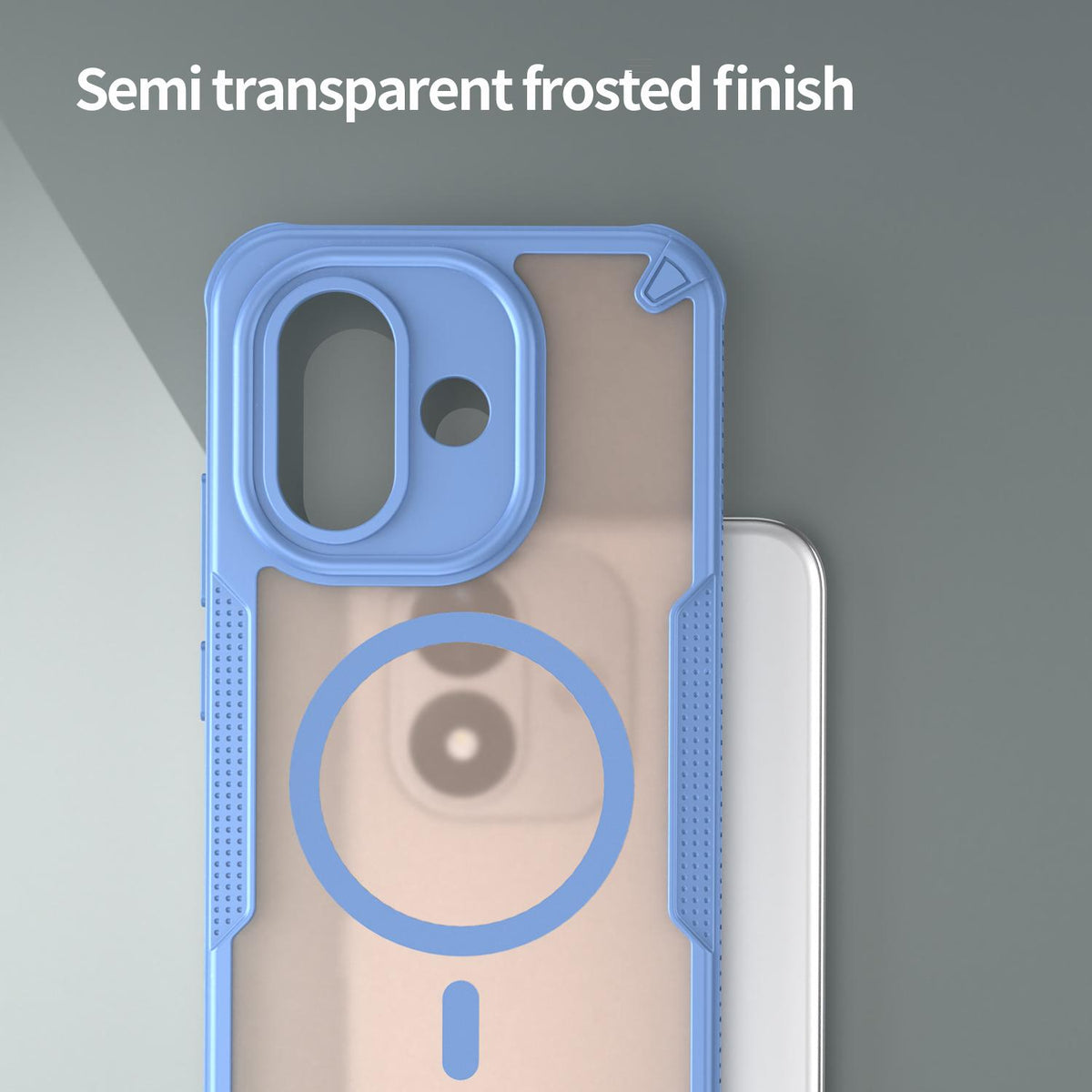 For Redmi Note 17 Pro 5G Global 163.5mm Armor Glaze MagSafe Magnetic Phone Case - Blue - EDA007942508C