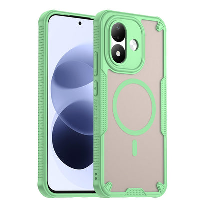 For Redmi Note 17 Pro 5G Global 163.5mm Armor Glaze MagSafe Magnetic Phone Case - Green - EDA007942508D