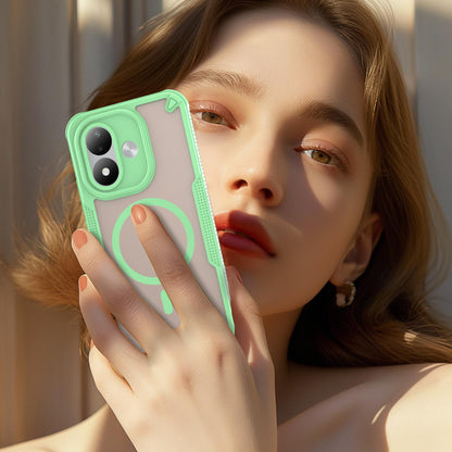 For Redmi Note 17 Pro 5G Global 163.5mm Armor Glaze MagSafe Magnetic Phone Case - Green - EDA007942508D