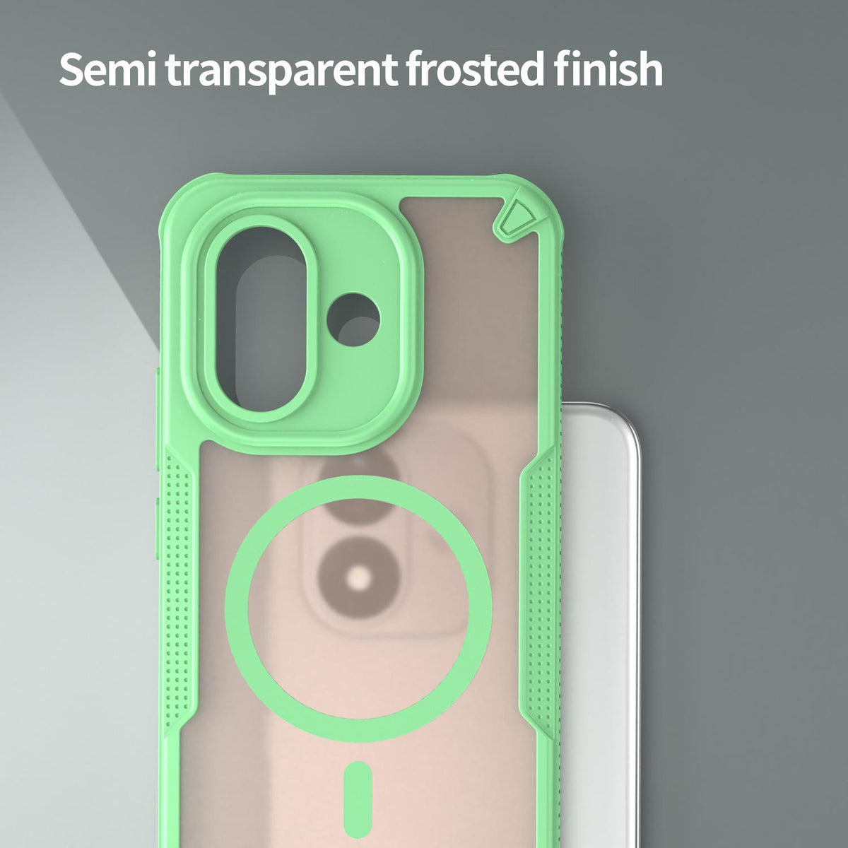 For Redmi Note 17 Pro 5G Global 163.5mm Armor Glaze MagSafe Magnetic Phone Case - Green - EDA007942508D