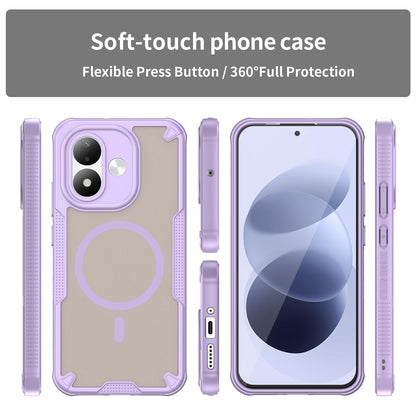 For Redmi Note 17 Pro 5G Global 163.5mm Armor Glaze MagSafe Magnetic Phone Case - Purple - EDA007942508E