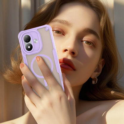 For Redmi Note 17 Pro 5G Global 163.5mm Armor Glaze MagSafe Magnetic Phone Case - Purple - EDA007942508E