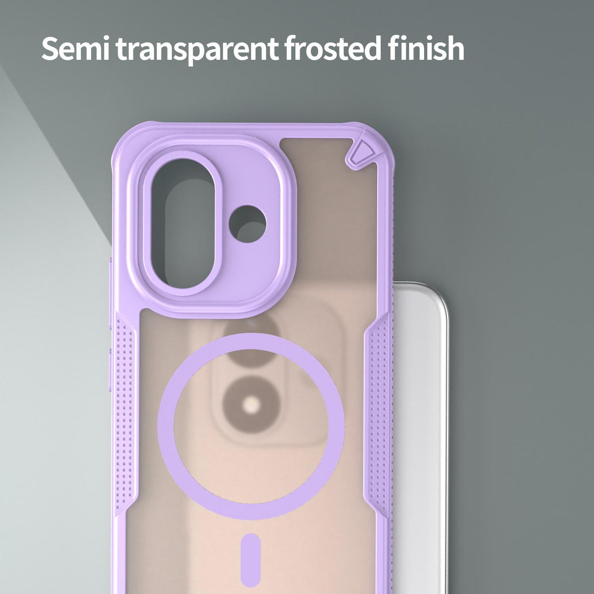For Redmi Note 17 Pro 5G Global 163.5mm Armor Glaze MagSafe Magnetic Phone Case - Purple - EDA007942508E