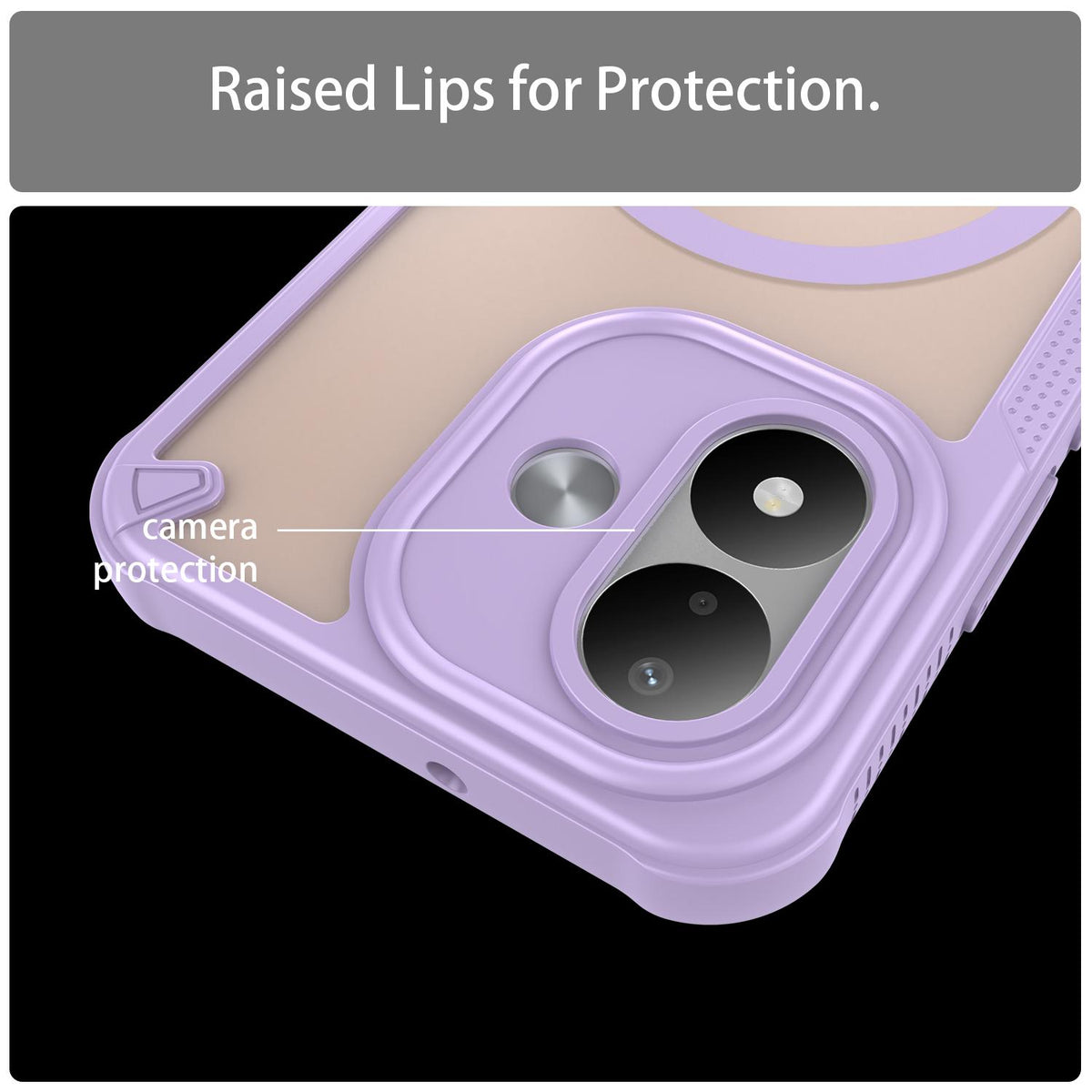 For Redmi Note 17 Pro 5G Global 163.5mm Armor Glaze MagSafe Magnetic Phone Case - Purple - EDA007942508E