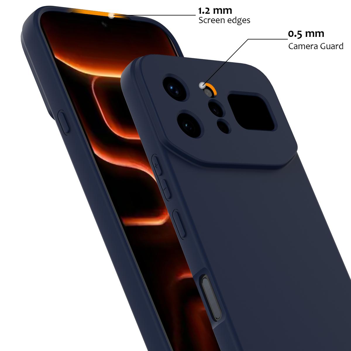 For Infinix Note 60 Ultra 5G Shockproof Silicone Magsafe Phone Case - Navy Blue - EDA007978905A