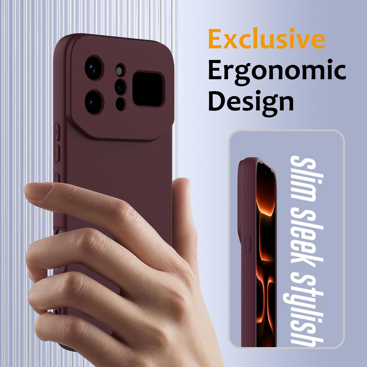 For Infinix Note 60 Ultra 5G Shockproof Silicone Magsafe Phone Case - Plum Color - EDA007978905C