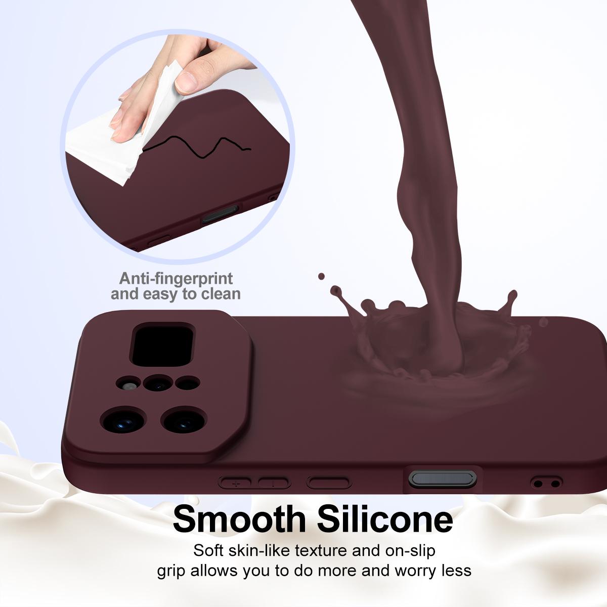 For Infinix Note 60 Ultra 5G Shockproof Silicone Magsafe Phone Case - Plum Color - EDA007978905C