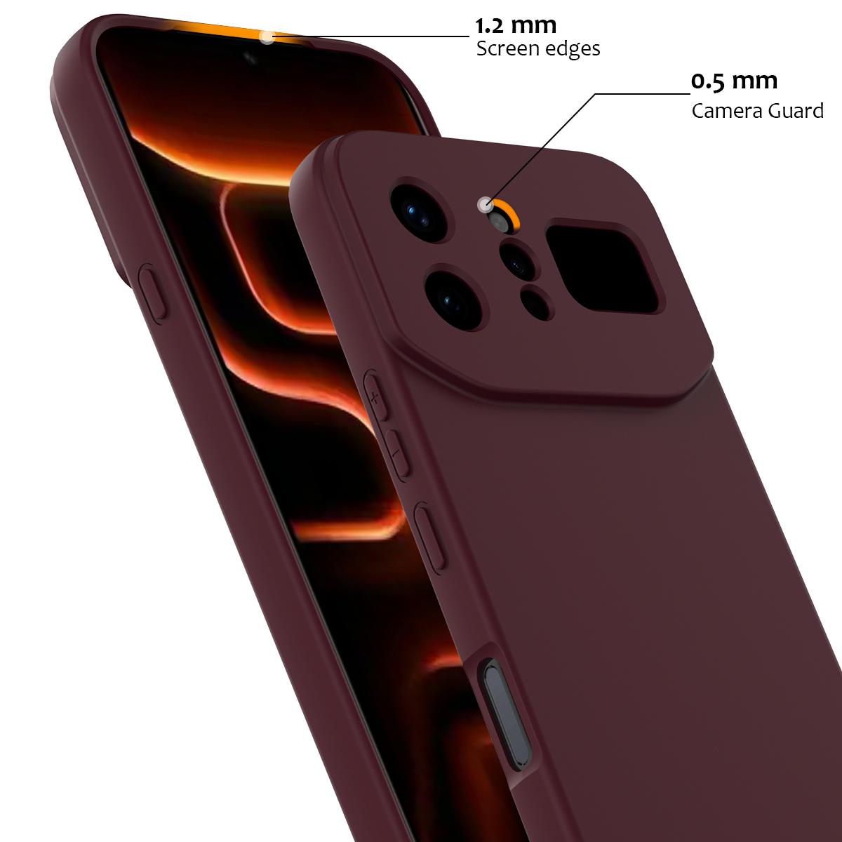 For Infinix Note 60 Ultra 5G Shockproof Silicone Magsafe Phone Case - Plum Color - EDA007978905C