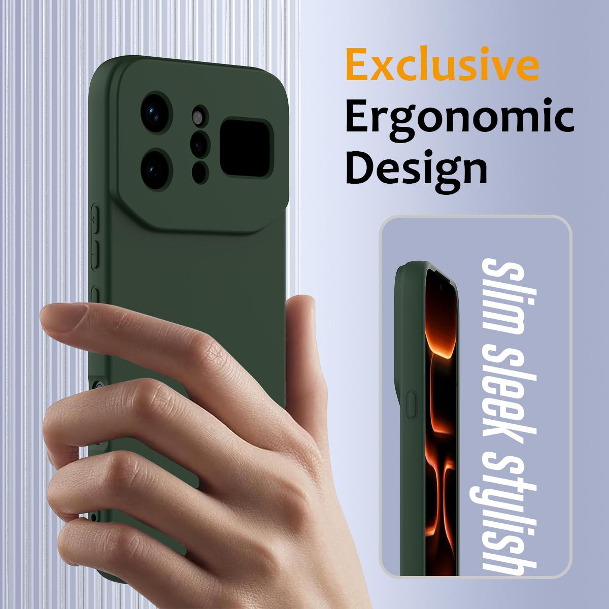 For Infinix Note 60 Ultra 5G Shockproof Silicone Magsafe Phone Case - Dark Green - EDA007978905D