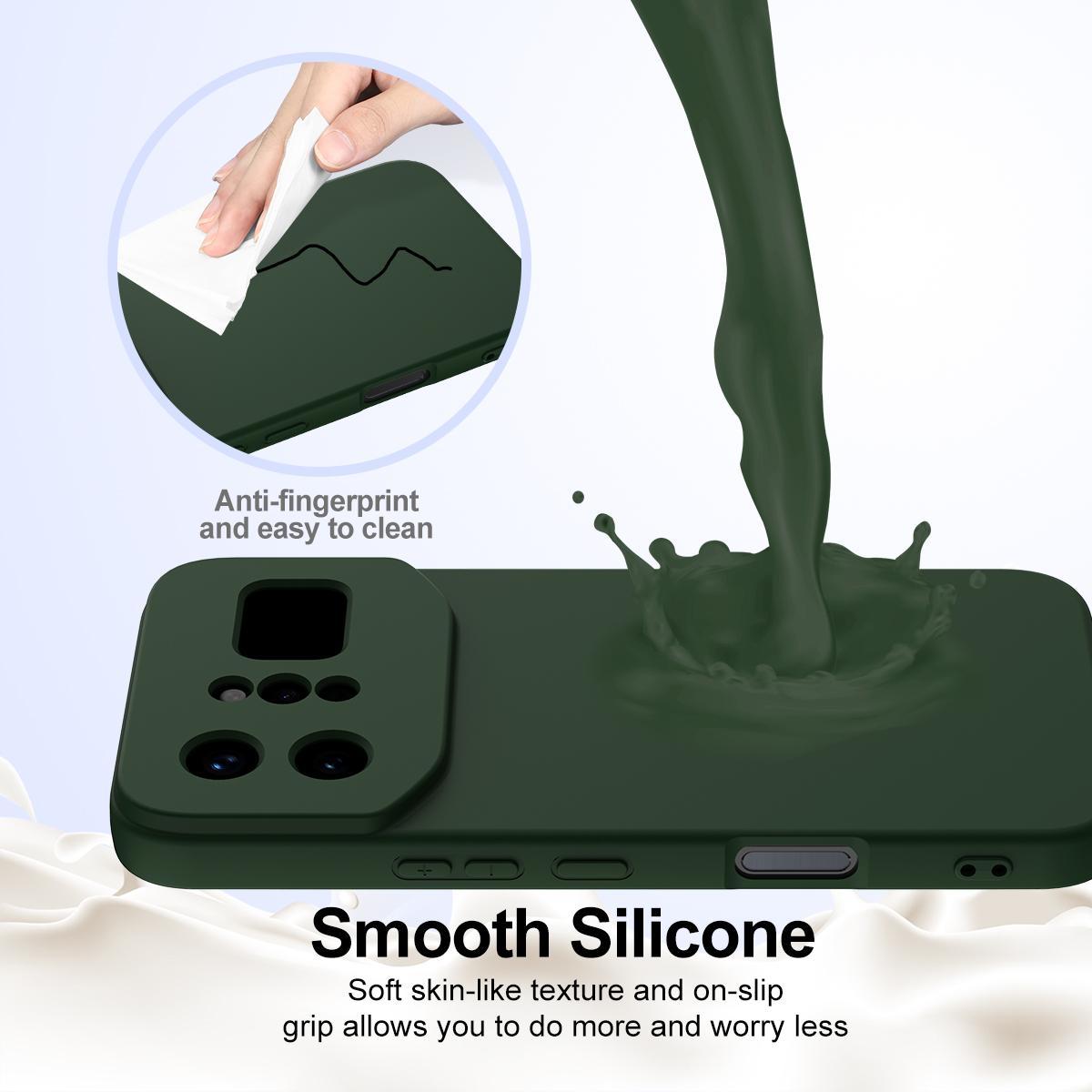 For Infinix Note 60 Ultra 5G Shockproof Silicone Magsafe Phone Case - Dark Green - EDA007978905D