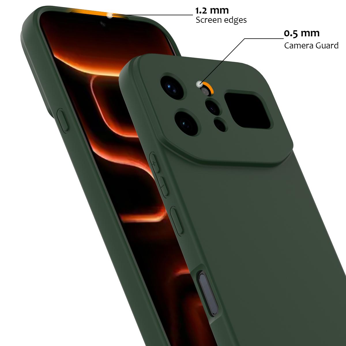 For Infinix Note 60 Ultra 5G Shockproof Silicone Magsafe Phone Case - Dark Green - EDA007978905D