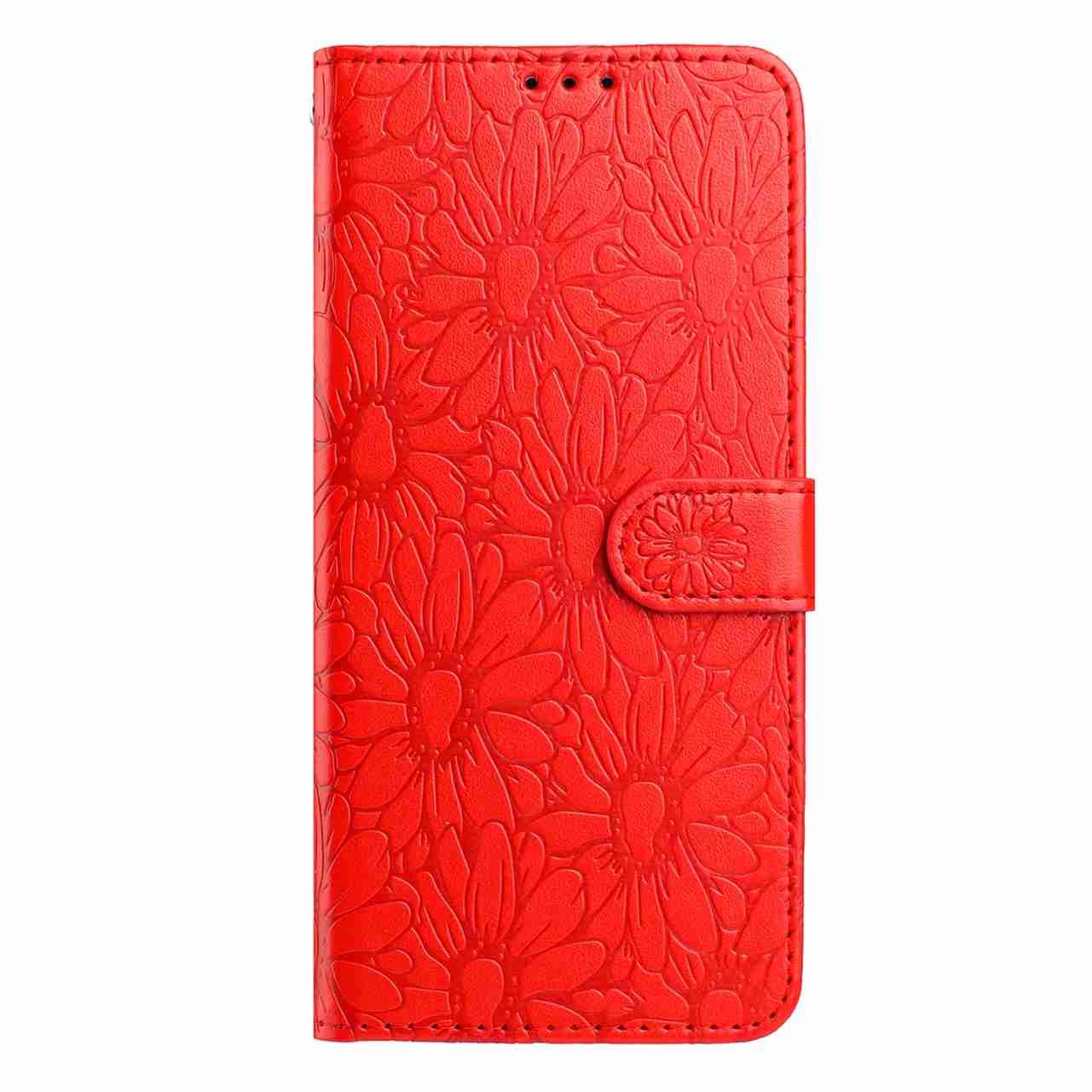For Redmi K90 Pro Max / Poco F8 Ultra Daisy Embossed Leather Phone Case(Red)