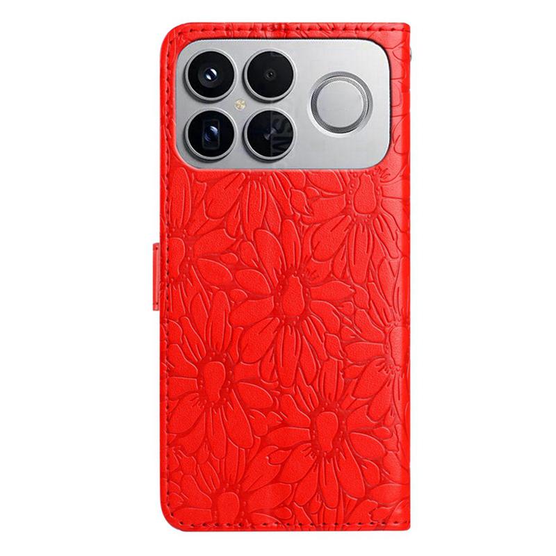 For Redmi K90 Pro Max / Poco F8 Ultra Daisy Embossed Leather Phone Case(Red)