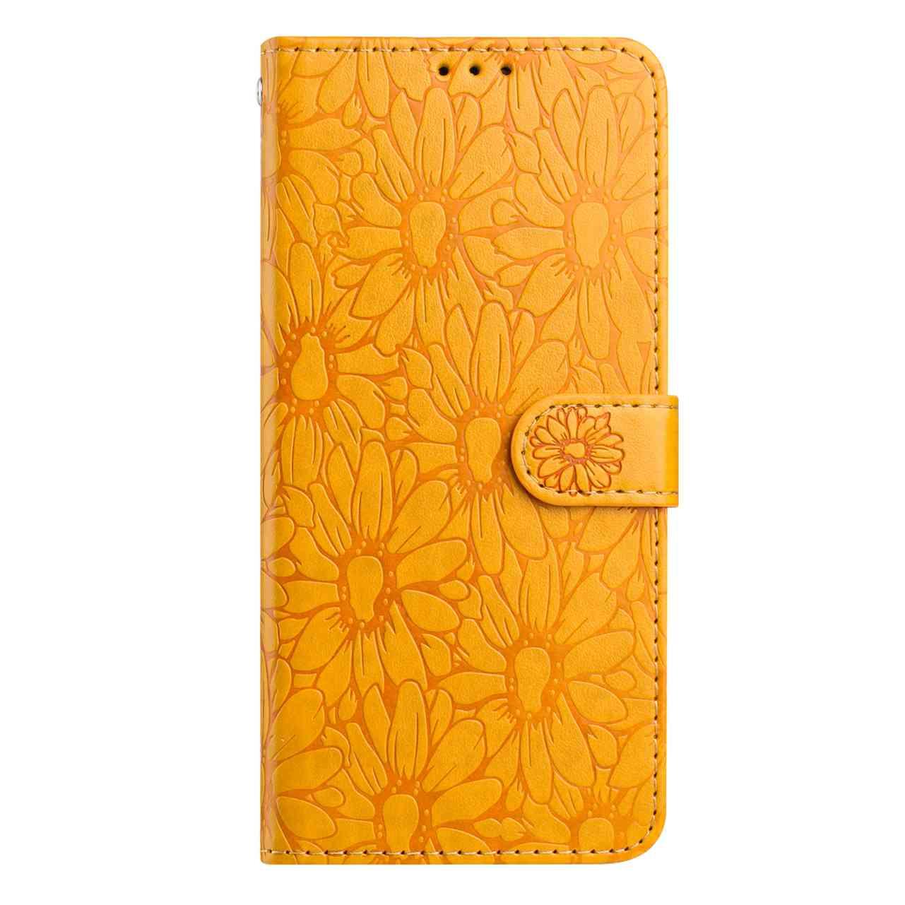 For Redmi K90 Pro Max / Poco F8 Ultra Daisy Embossed Leather Phone Case(Yellow)
