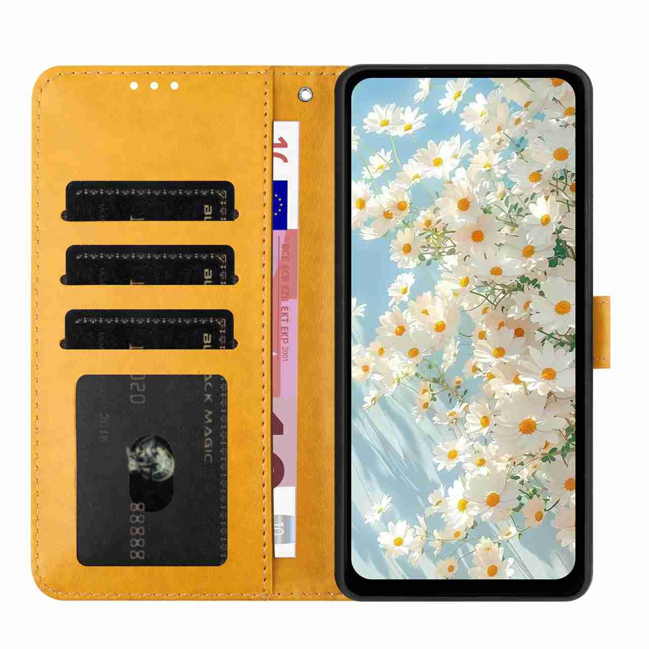 For Redmi K90 Pro Max / Poco F8 Ultra Daisy Embossed Leather Phone Case(Yellow)
