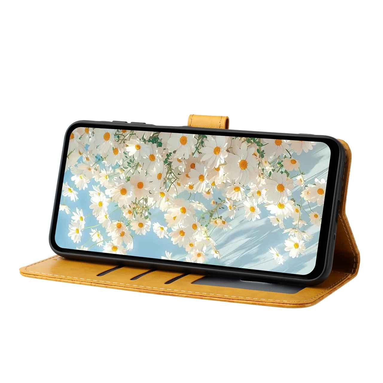 For Redmi K90 Pro Max / Poco F8 Ultra Daisy Embossed Leather Phone Case(Yellow)
