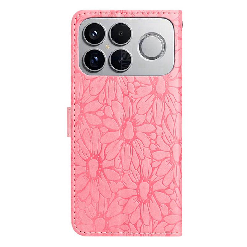 For Redmi K90 Pro Max / Poco F8 Ultra Daisy Embossed Leather Phone Case(Pink)