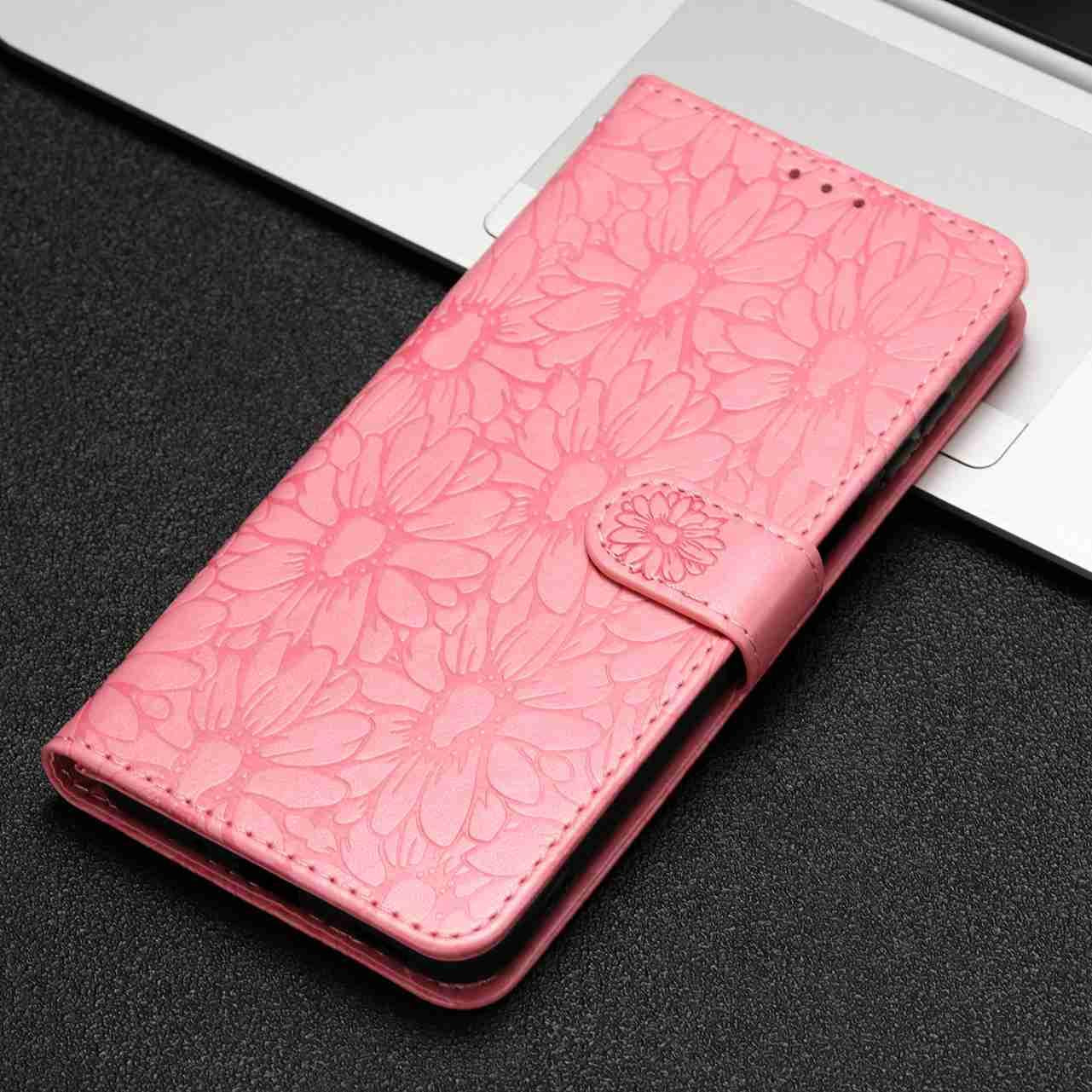 For Redmi K90 Pro Max / Poco F8 Ultra Daisy Embossed Leather Phone Case(Pink)