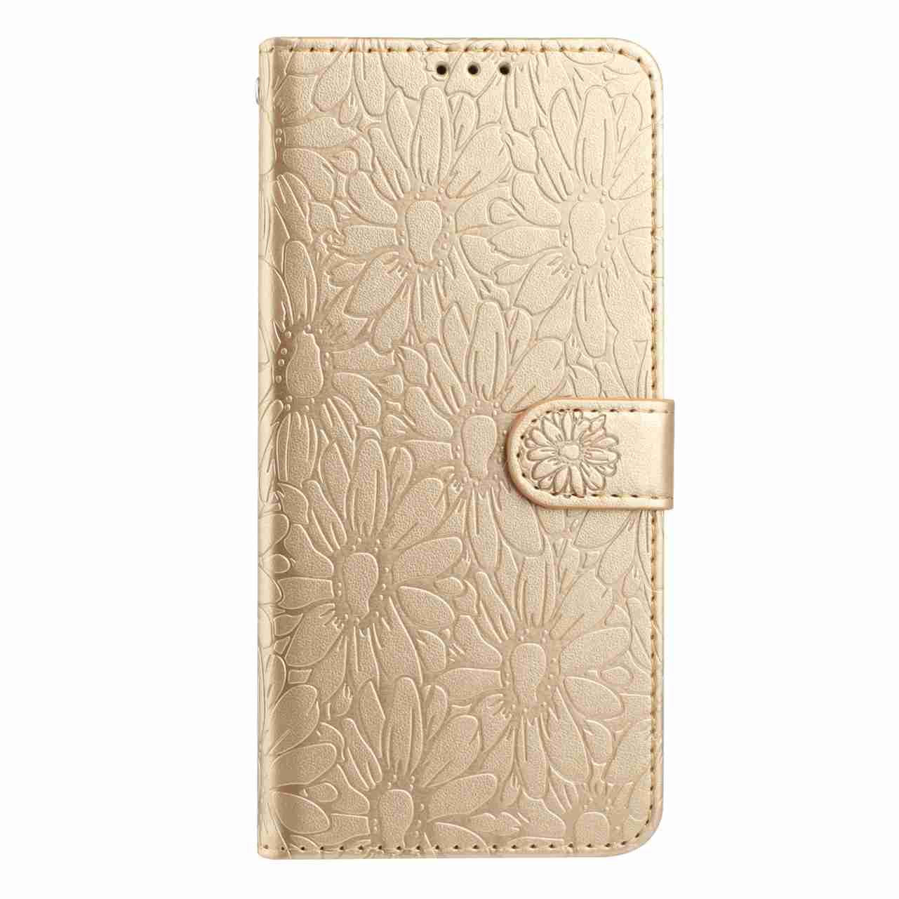For Redmi K90 Pro Max / Poco F8 Ultra Daisy Embossed Leather Phone Case(Gold)