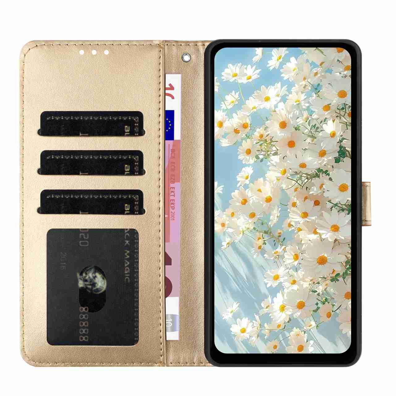 For Redmi K90 Pro Max / Poco F8 Ultra Daisy Embossed Leather Phone Case(Gold)