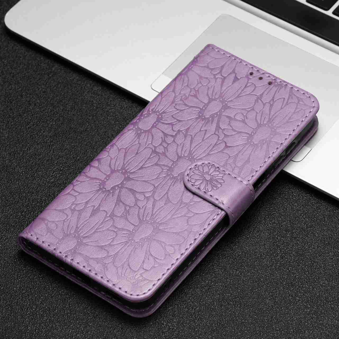 For Redmi K90 Pro Max / Poco F8 Ultra Daisy Embossed Leather Phone Case(Light Purple)
