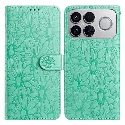 For Redmi K90 Pro Max / Poco F8 Ultra Daisy Embossed Leather Phone Case(Green)
